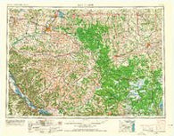 Eau Claire Wisconsin Historical topographic map, 1:250000 scale, 1 X 2 Degree, Year 1953