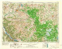 Eau Claire Wisconsin Historical topographic map, 1:250000 scale, 1 X 2 Degree, Year 1953