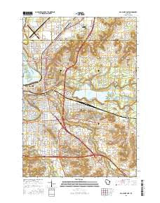 Eau Claire East Wisconsin Current topographic map, 1:24000 scale, 7.5 X 7.5 Minute, Year 2015