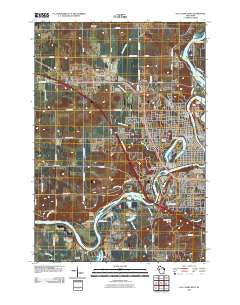 Eau Claire West Wisconsin Historical topographic map, 1:24000 scale, 7.5 X 7.5 Minute, Year 2010