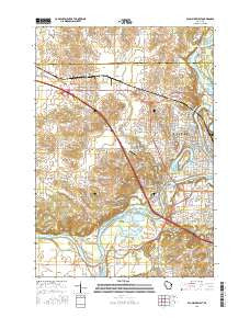 Eau Claire West Wisconsin Current topographic map, 1:24000 scale, 7.5 X 7.5 Minute, Year 2015