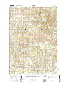 Edgar Wisconsin Current topographic map, 1:24000 scale, 7.5 X 7.5 Minute, Year 2015