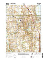 Edgerton Wisconsin Current topographic map, 1:24000 scale, 7.5 X 7.5 Minute, Year 2016