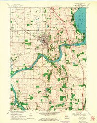 Edgerton Wisconsin Historical topographic map, 1:24000 scale, 7.5 X 7.5 Minute, Year 1961