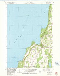 Egg Harbor Wisconsin Historical topographic map, 1:24000 scale, 7.5 X 7.5 Minute, Year 1982