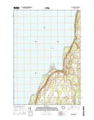 Egg Harbor Wisconsin Current topographic map, 1:24000 scale, 7.5 X 7.5 Minute, Year 2016
