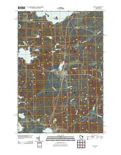 Elcho Wisconsin Historical topographic map, 1:24000 scale, 7.5 X 7.5 Minute, Year 2010