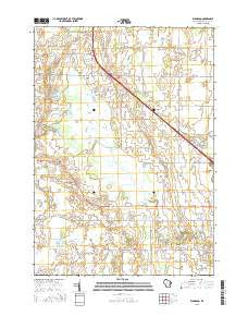 Eldorado Wisconsin Current topographic map, 1:24000 scale, 7.5 X 7.5 Minute, Year 2015