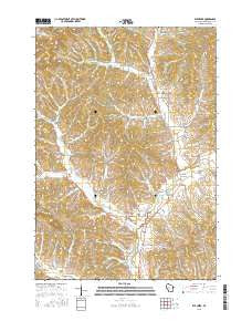 Elk Creek Wisconsin Current topographic map, 1:24000 scale, 7.5 X 7.5 Minute, Year 2015