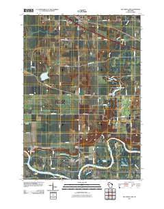 Elk Creek Lake Wisconsin Historical topographic map, 1:24000 scale, 7.5 X 7.5 Minute, Year 2010