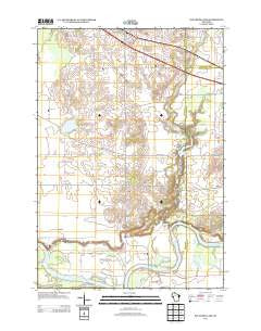 Elk Creek Lake Wisconsin Historical topographic map, 1:24000 scale, 7.5 X 7.5 Minute, Year 2013