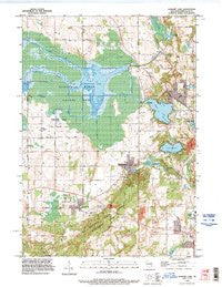 Elkhart Lake Wisconsin Historical topographic map, 1:24000 scale, 7.5 X 7.5 Minute, Year 1992