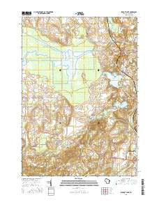 Elkhart Lake Wisconsin Current topographic map, 1:24000 scale, 7.5 X 7.5 Minute, Year 2015