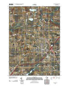 Elkhorn Wisconsin Historical topographic map, 1:24000 scale, 7.5 X 7.5 Minute, Year 2010