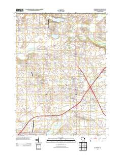 Elkhorn Wisconsin Historical topographic map, 1:24000 scale, 7.5 X 7.5 Minute, Year 2013
