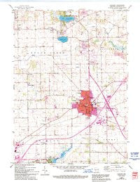 Elkhorn Wisconsin Historical topographic map, 1:24000 scale, 7.5 X 7.5 Minute, Year 1960