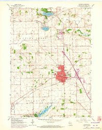 Elkhorn Wisconsin Historical topographic map, 1:24000 scale, 7.5 X 7.5 Minute, Year 1960