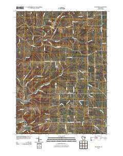Ellenboro Wisconsin Historical topographic map, 1:24000 scale, 7.5 X 7.5 Minute, Year 2010