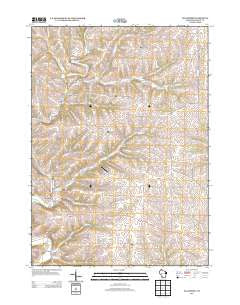 Ellenboro Wisconsin Historical topographic map, 1:24000 scale, 7.5 X 7.5 Minute, Year 2013