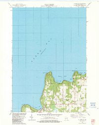 Ellison Bay Wisconsin Historical topographic map, 1:24000 scale, 7.5 X 7.5 Minute, Year 1982