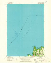 Ellison Bay Wisconsin Historical topographic map, 1:62500 scale, 15 X 15 Minute, Year 1960