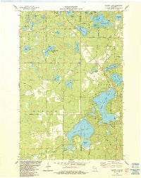 Ellison Lake Wisconsin Historical topographic map, 1:24000 scale, 7.5 X 7.5 Minute, Year 1984