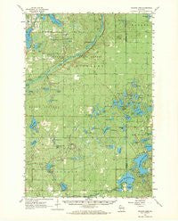 Ellison Lake Wisconsin Historical topographic map, 1:62500 scale, 15 X 15 Minute, Year 1961