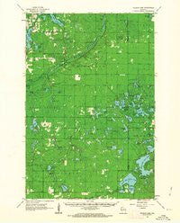 Ellison Lake Wisconsin Historical topographic map, 1:62500 scale, 15 X 15 Minute, Year 1961