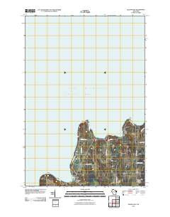 Ellison Bay Wisconsin Historical topographic map, 1:24000 scale, 7.5 X 7.5 Minute, Year 2010