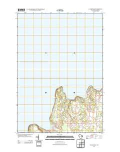 Ellison Bay Wisconsin Historical topographic map, 1:24000 scale, 7.5 X 7.5 Minute, Year 2013