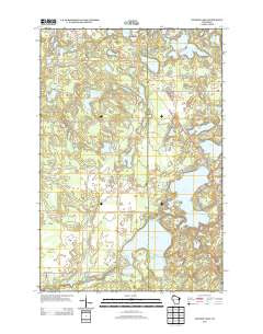 Ellison Lake Wisconsin Historical topographic map, 1:24000 scale, 7.5 X 7.5 Minute, Year 2013
