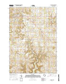 Ellsworth Wisconsin Current topographic map, 1:24000 scale, 7.5 X 7.5 Minute, Year 2015