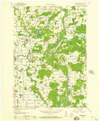 Embarrass Wisconsin Historical topographic map, 1:48000 scale, 15 X 15 Minute, Year 1955