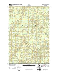 Empire Swamp Wisconsin Historical topographic map, 1:24000 scale, 7.5 X 7.5 Minute, Year 2013