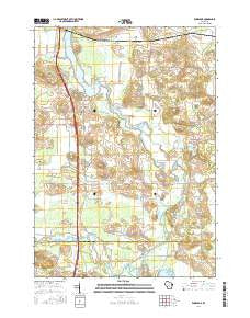 Endeavor Wisconsin Current topographic map, 1:24000 scale, 7.5 X 7.5 Minute, Year 2016