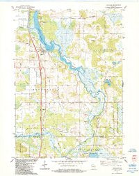 Endeavor Wisconsin Historical topographic map, 1:24000 scale, 7.5 X 7.5 Minute, Year 1984