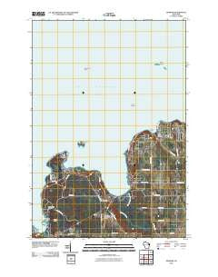 Ephraim Wisconsin Historical topographic map, 1:24000 scale, 7.5 X 7.5 Minute, Year 2010