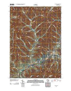 Ettrick Wisconsin Historical topographic map, 1:24000 scale, 7.5 X 7.5 Minute, Year 2010