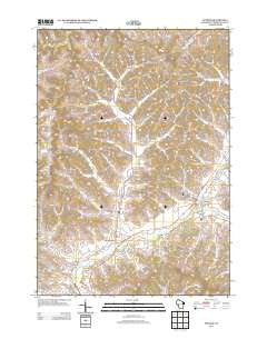Ettrick Wisconsin Historical topographic map, 1:24000 scale, 7.5 X 7.5 Minute, Year 2013
