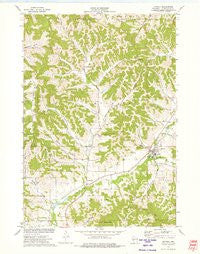 Ettrick Wisconsin Historical topographic map, 1:24000 scale, 7.5 X 7.5 Minute, Year 1973