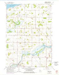 Eureka Wisconsin Historical topographic map, 1:24000 scale, 7.5 X 7.5 Minute, Year 1961