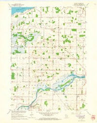 Eureka Wisconsin Historical topographic map, 1:24000 scale, 7.5 X 7.5 Minute, Year 1961