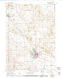 Evansville Wisconsin Historical topographic map, 1:24000 scale, 7.5 X 7.5 Minute, Year 1961