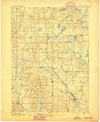 Evansville Wisconsin Historical topographic map, 1:62500 scale, 15 X 15 Minute, Year 1894