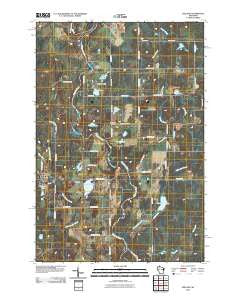 Exeland Wisconsin Historical topographic map, 1:24000 scale, 7.5 X 7.5 Minute, Year 2010