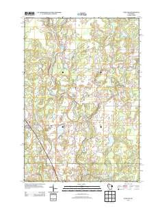 Exeland Wisconsin Historical topographic map, 1:24000 scale, 7.5 X 7.5 Minute, Year 2013