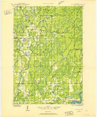 Exeland Wisconsin Historical topographic map, 1:48000 scale, 15 X 15 Minute, Year 1944