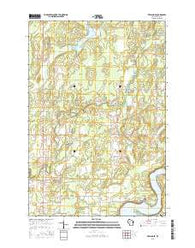 Exeland SE Wisconsin Current topographic map, 1:24000 scale, 7.5 X 7.5 Minute, Year 2015