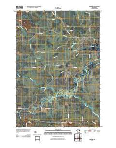 Fairburn Wisconsin Historical topographic map, 1:24000 scale, 7.5 X 7.5 Minute, Year 2010