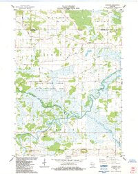 Fairburn Wisconsin Historical topographic map, 1:24000 scale, 7.5 X 7.5 Minute, Year 1984